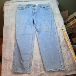 Kirkland Signature Original Fit Jeans Mens 44x30 Light Blue Good 100% Cotton